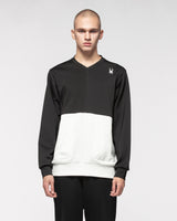 Spider 2-Way Color Block Sweatshirt (SPGPCNRL331M-BLK)