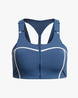 Spider Front Zip Training Bra Top (SPGPCNBR253W-NVY)