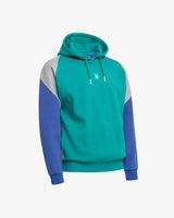 Spider Diagonal Color Block Hooded Sweatshirt (SPGPCNHD303U-GRN)