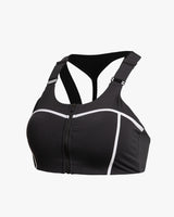 Spider Front Zip Training Bra Top (SPGPCNBR253W-BLK)