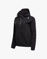 Spider Lettering Half Zip-Up Jacket (SPGPCNJK306U-BLK)