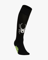Spider Big Logo Line Foot Pole Knee Socks (SPGPANSC211U-BLK)