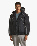 Spider Men's Lifestyle Hooded Detachable Down Jacket (SPGWCNDJ332M-BLK)