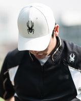 Spider Glossy Spider Logo Ball Cap Free Size (SPGPANCA301U-WHT)