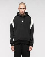 Spider Diagonal Color Block Hooded Sweatshirt (SPGPCNHD303U-BLK)