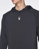 Spider Gradient Sleeve Running Hooded Sweatshirt (SPGPCNHD231M-BLK)