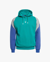 Spider Diagonal Color Block Hooded Sweatshirt (SPGPCNHD303U-GRN)