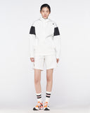 Spider Lifestyle Color Block Hooded Zip-Up (SPGPCNFT301U-WHT)