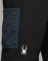 Spider Lifestyle Grid Print Shorts (SPGMCNTR305U-BLK)