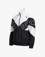 Spider Letter Logo Woven Zip-UP (SPGPCNJK304U-WHT)