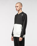 Spider 2-Way Color Block Sweatshirt (SPGPCNRL331M-BLK)