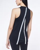 Spider Back Slit Training Sleeveless (SPGPCNSL254W-BLK)