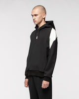 Spider Diagonal Color Block Hooded Sweatshirt (SPGPCNHD303U-BLK)