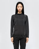 Spider Women's Pro Web Running Half Zip Long Sleeve T-shirt (SPGPCNRL281W-BLK)