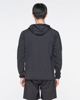 Spider Gradient Sleeve Running Hooded Sweatshirt (SPGPCNHD231M-BLK)