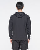 Spider Gradient Sleeve Running Hooded Sweatshirt (SPGPCNHD231M-BLK)