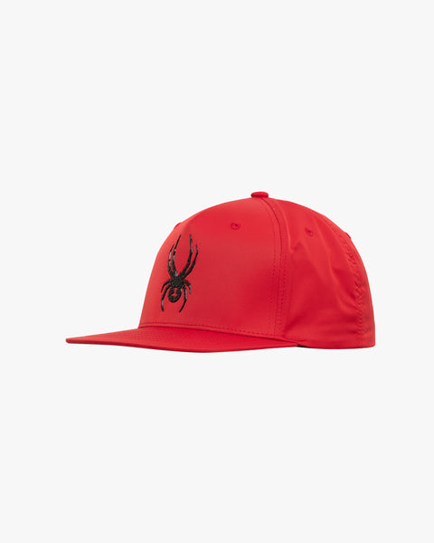 Spider Glossy Spider Logo Snapback Free Size (SPGPANCA309U-RED)