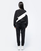 Spider Diagonal Color Block Sweatshirt (SPGPCNRL301U-BLK)