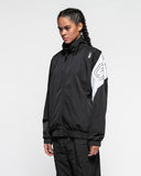 Spider Lifestyle Colorblock Lettering Graphic Jacket (SPGPCNFT303U-BLK)