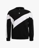 Spider Diagonal Color Block Sweatshirt (SPGPCNRL301U-BLK)