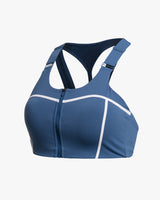 Spider Front Zip Training Bra Top (SPGPCNBR253W-NVY)