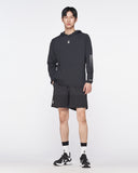 Spider Gradient Sleeve Running Hooded Sweatshirt (SPGPCNHD231M-BLK)