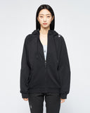 Spider Back Letter Logo Hood Zip-Up (SPGPCNFT304U-BLK)