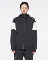 Spider Lifestyle Color Block Hooded Zip-Up (SPGPCNFT301U-BLK)