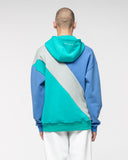 Spider Diagonal Color Block Hooded Sweatshirt (SPGPCNHD303U-GRN)