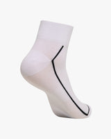 Spider Letter Line Ankle Socks (SPGPANSC301U-WHT)