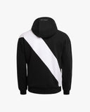 Spider Diagonal Color Block Hooded Sweatshirt (SPGPCNHD303U-BLK)