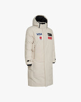 Spider US SKI TEAM Unisex Replica Long Down Jacket (SPGWCNDJ223U-IVY)