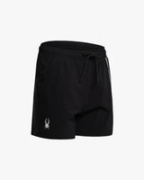 Spider Diagonal Line Training Shorts (SPGMCNTR251W-BLK)