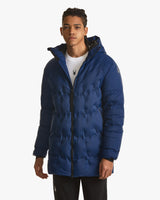 Spider Men's Lifestyle Hooded Half Down Jacket (SPGWCNDJ331M-NVY)