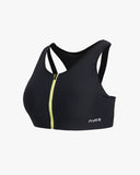 Spider Women's Running Pro Web Front Zip Bra Top (SPGFCNBR281W-BLK)