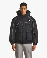 Spider Men's Lifestyle Hooded Detachable Down Jacket (SPGWCNDJ332M-BLK)