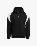 Spider Diagonal Color Block Hooded Sweatshirt (SPGPCNHD303U-BLK)