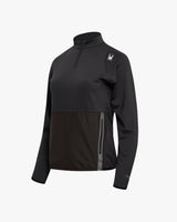 Spider Women's Pro Web Running Half Zip Long Sleeve T-shirt (SPGPCNRL281W-BLK)