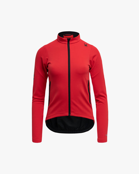 Spider Women's Radpad Softshell Cycle Jacket (SPFFCNJK551W-RED)