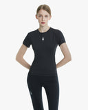 Spider Women's Training Slim Fit Short Sleeve T-shirt (SPGFCNRS251W-BLK)