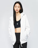 Spider Back Letter Logo Hood Zip-Up (SPGPCNFT304U-OWH)