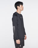 Spider Gradient Sleeve Running Hooded Sweatshirt (SPGPCNHD231M-BLK)