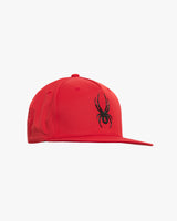 Spider Glossy Spider Logo Snapback Free Size (SPGPANCA309U-RED)