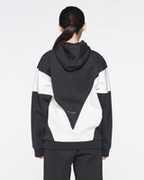 Spider Lifestyle Color Block Hooded Zip-Up (SPGPCNFT301U-BLK)