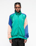 Spider Lifestyle Colorblock Lettering Graphic Jacket ( SPGPCNFT303U-GRN)