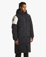 Spider Back Lettering Performance Long Down Jacket (SPGWCNDJ211U-BLK)