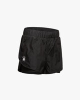 Spider Women's Woven Shorts (SSPGMCNTR283W-BLK)