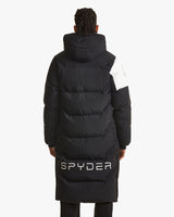 Spider Back Lettering Performance Long Down Jacket (SPGWCNDJ211U-BLK)