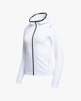 Spider Pro Web Running Taping Hood Zip-Up (SPGPCNFT281W-WHT)