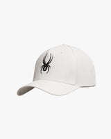 Spider Glossy Spider Logo Ball Cap Free Size (SPGPANCA301U-WHT)